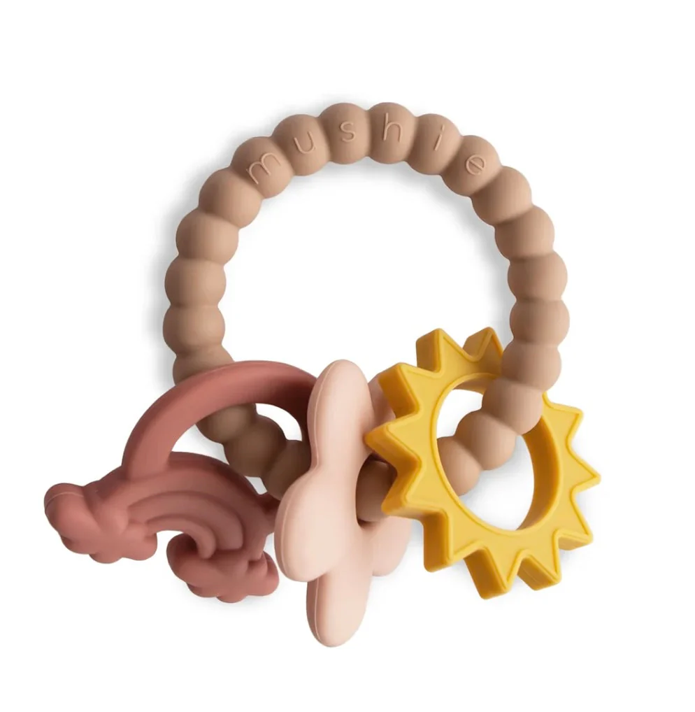 Mushie Nature Teething Ring - Natur Zahnungshilfe 