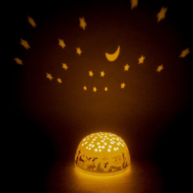 Olala Boutique Sternenlichtprojektor mit Spieluhr Polaris / Polarmeer