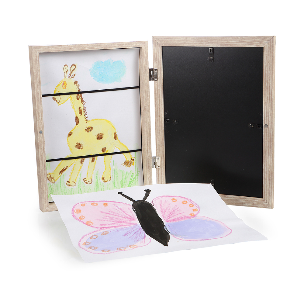  Lulubug Handmade Kinderkunst Bilderrahmen mit Aufbewahrung „Natur“ 