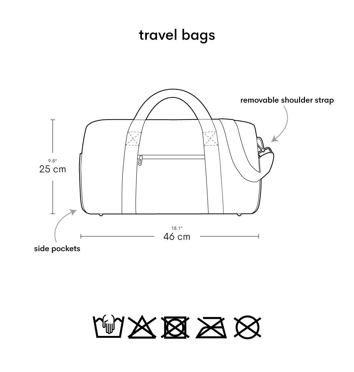 A Little Lovely Company Reisetasche Kirschen