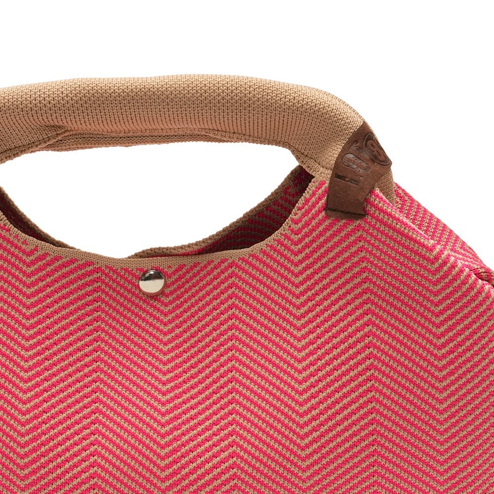 LOT83 Clutch Senna - rot Beige mit Griff 