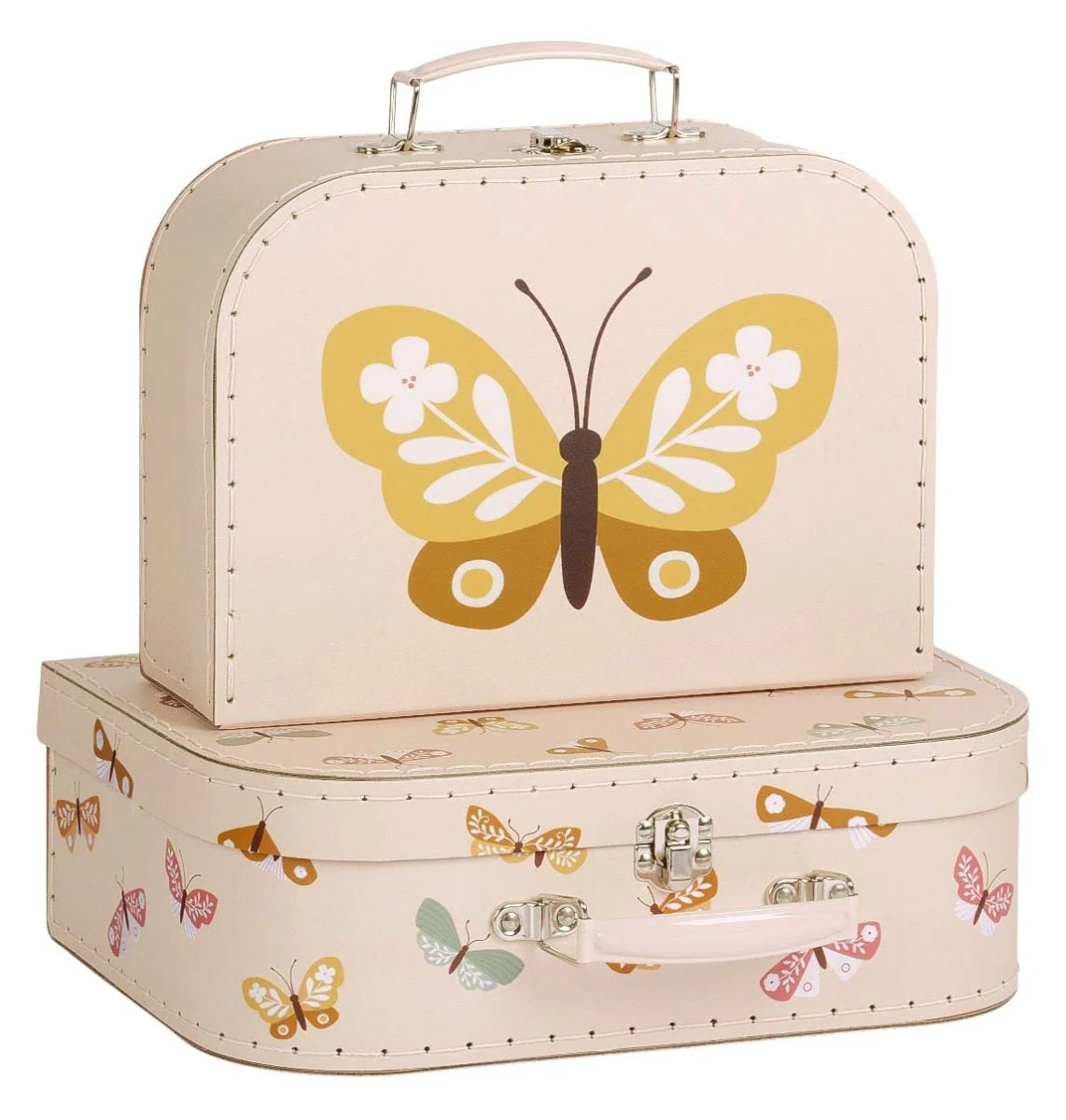 A Little Lovely Company Kofferset Schmetterlinge