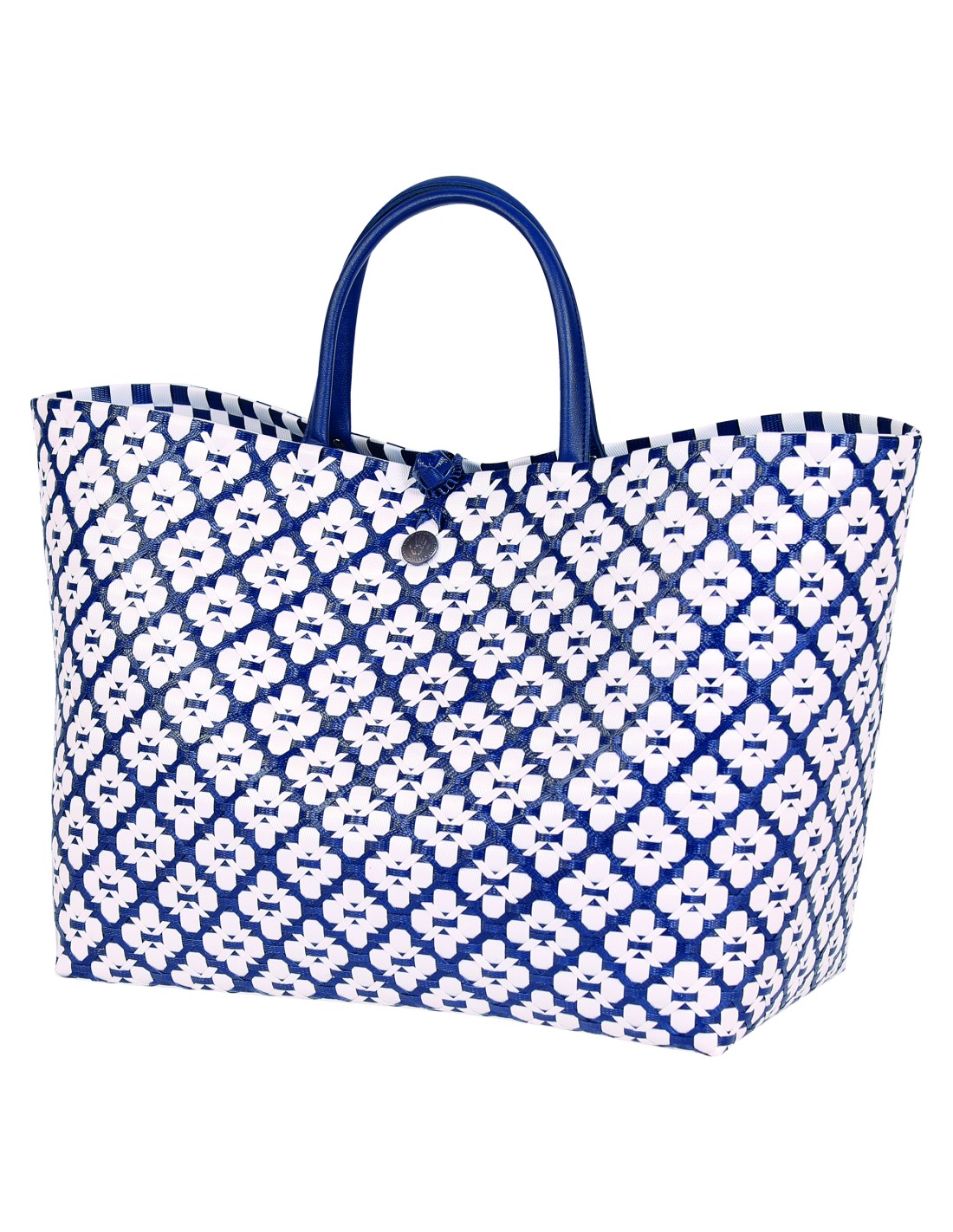 Handed By Motif Bag - Shopper Einkaufskorb Grösse / Siz L - Farbe Navy