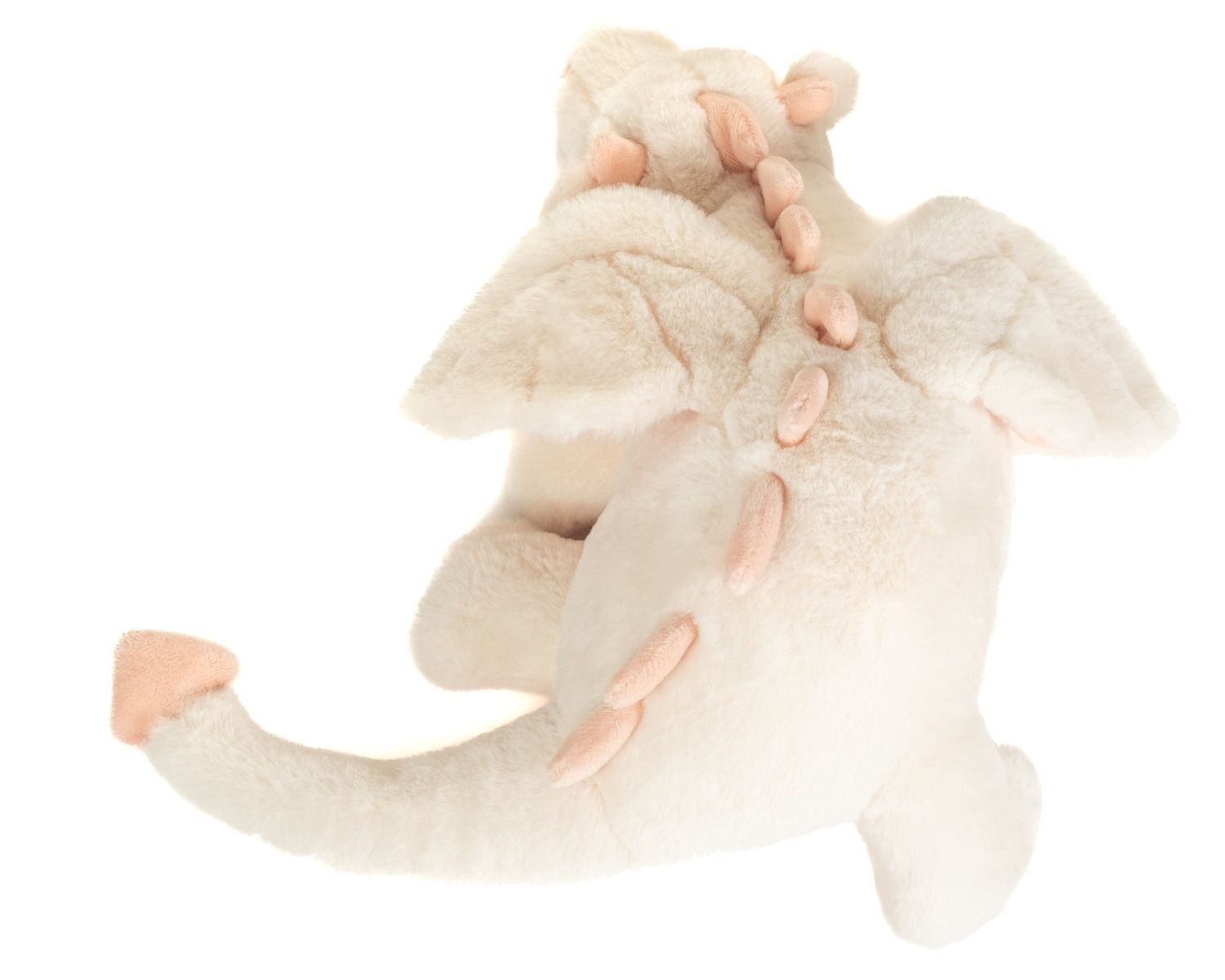 Teddy Hermann Drache Fluffy weiß-rosa 32 cm