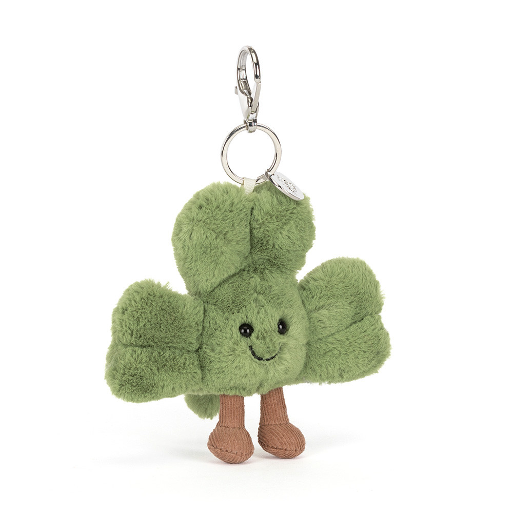 Jellycat Amuseables Siofra Shamrock Bag Charm - Kleeblatt 16cm x 12cm x 4cm