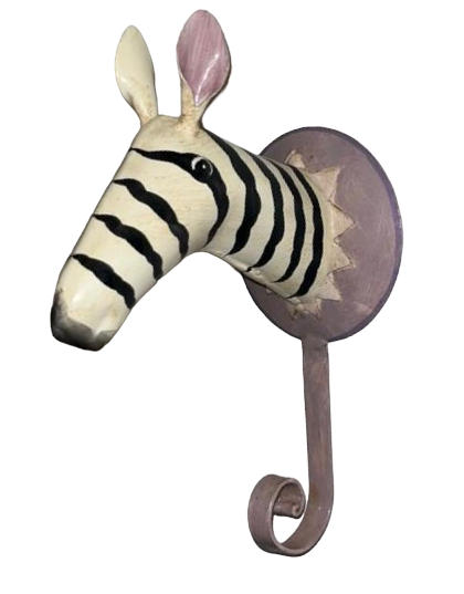 Pape Kunstgewerbe Wandhaken Zebra (Lila)