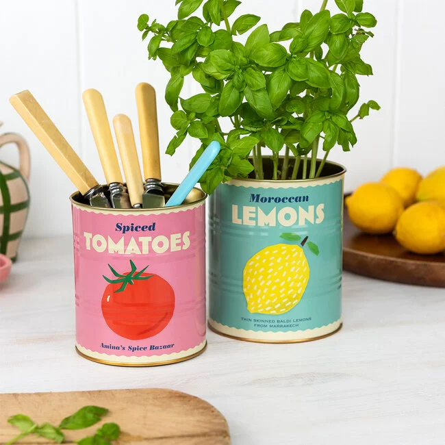 Rex London Retro Dosen 2 Stück Lemon and Tomato 