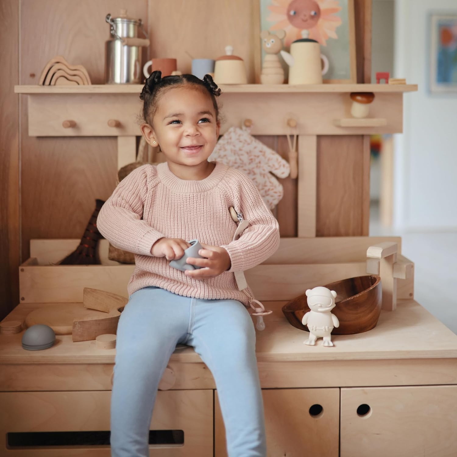 Mushie Sealife Bath Play Set- Badewannenspielzeug Unterwasserwelt 4 Teile 