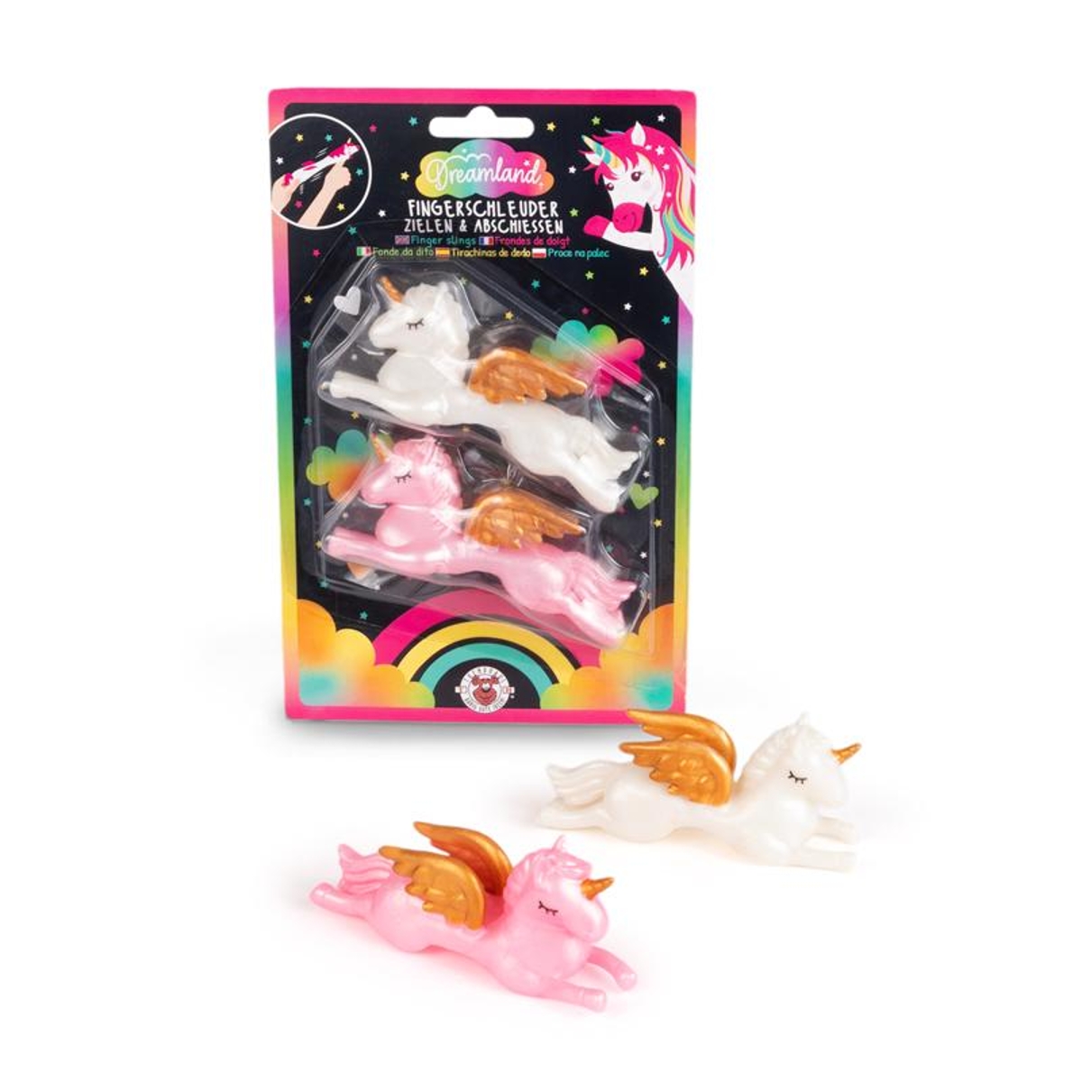 Trendhaus DREAMLAND EINHORN FINGERSCHLEUDER 2ER-SET