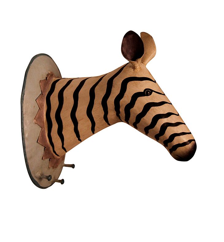 Pape Kunstgewerbe  TROPHÄE ZEBRA MITTEL 26x21,5x15cm
