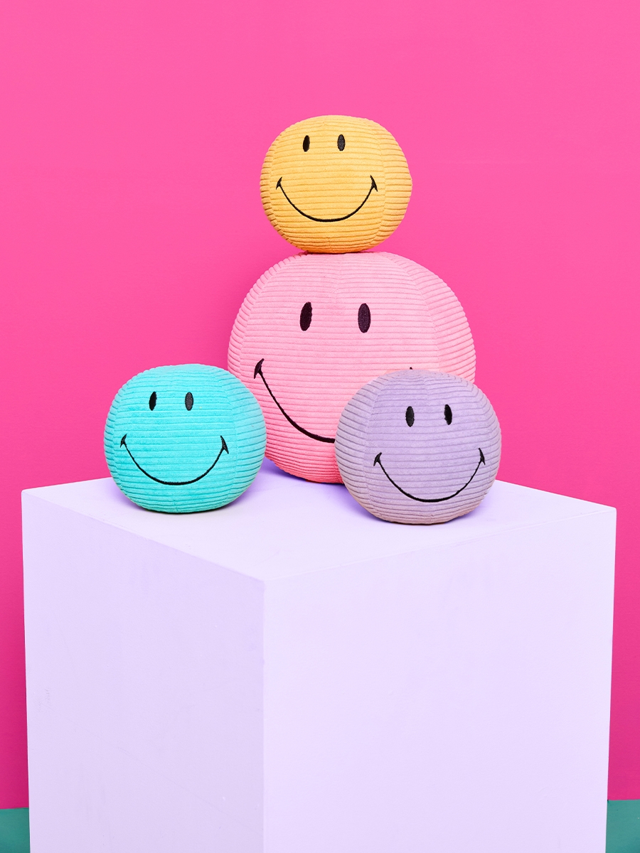 Bon Ton Toys Smiley Ball Stofftier in Lila - 13 cm 