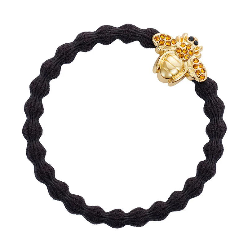 ByEloise Bling Bee Chocolate Brown - Haargummi  