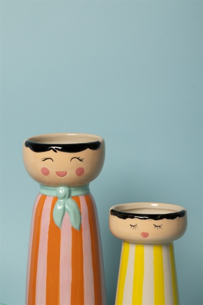 Au Maisson Vase Mrs & Miss Orange Mint 25x10 cm 