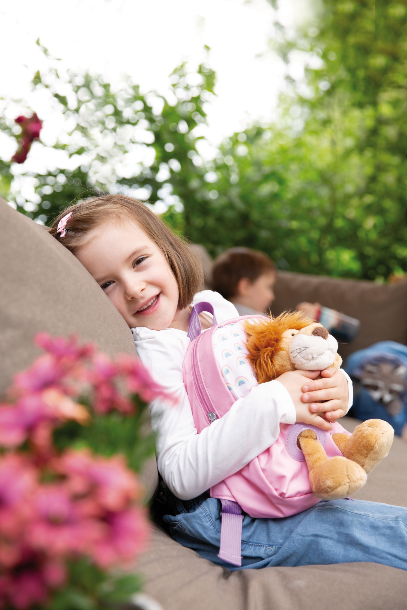 Nici Rucksack mit Löwe Plüschtier      