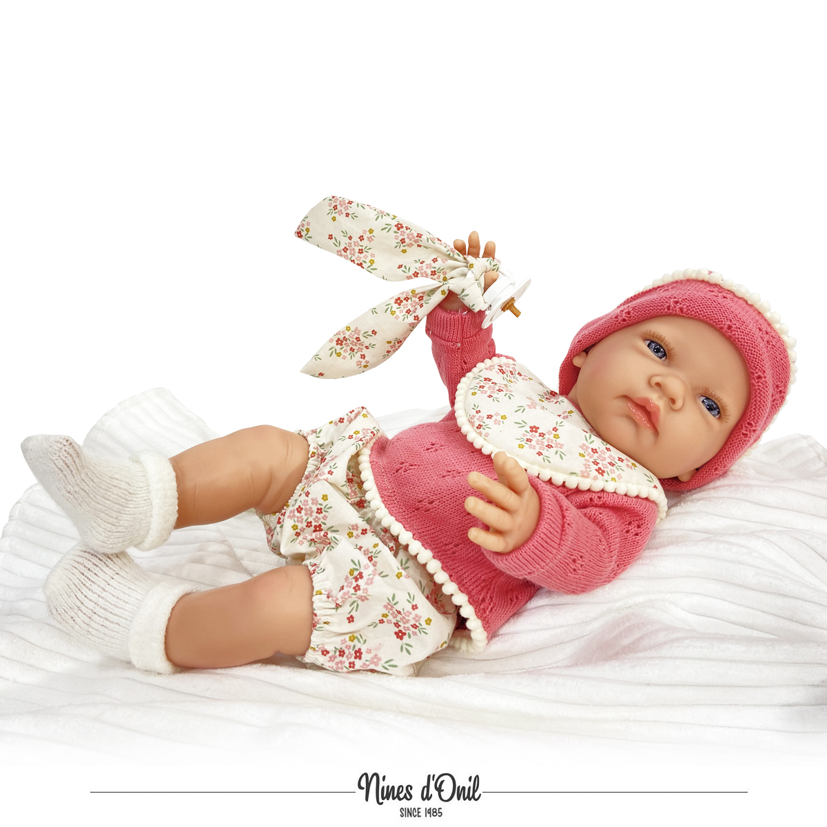 Nines d'Onil Puppe Recien Nacodo Coral - Babypuppe