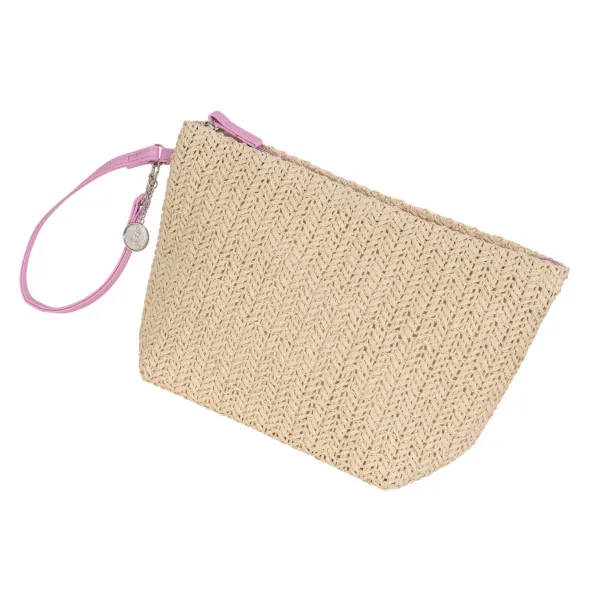 Handed By Kosmetiktasche - Organizer Pouch natur mit Handschlaufe in Pink