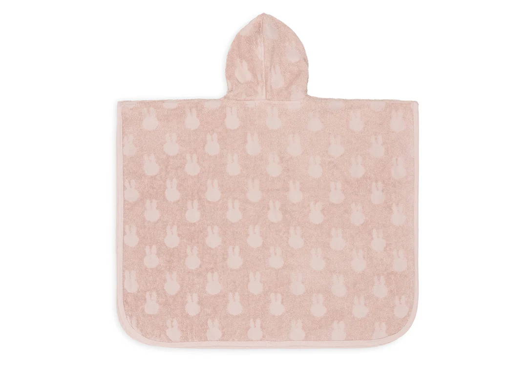 Jollein Badeponcho Frottee Miffy Jacquard - Wild Rose