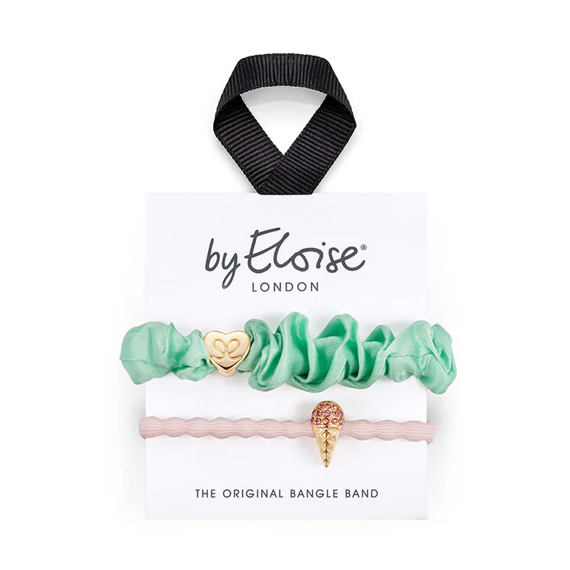 ByEloise Mint & Strawberry - Haargummi Set 