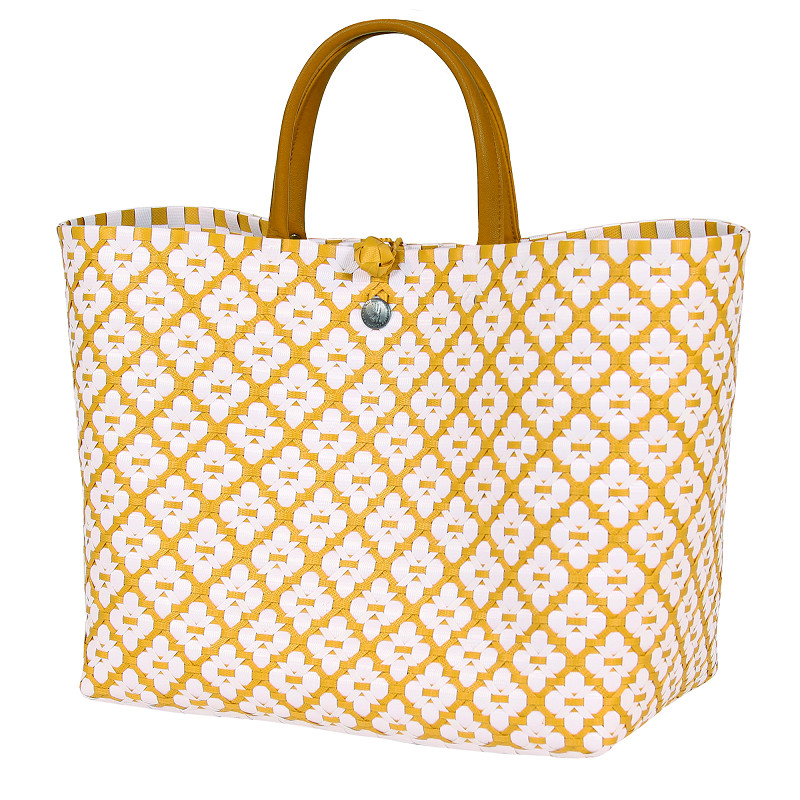 Handed By Motif Bag - Shopper Einkaufskorb Grösse / Siz L - Farbe Mustard - Gelb