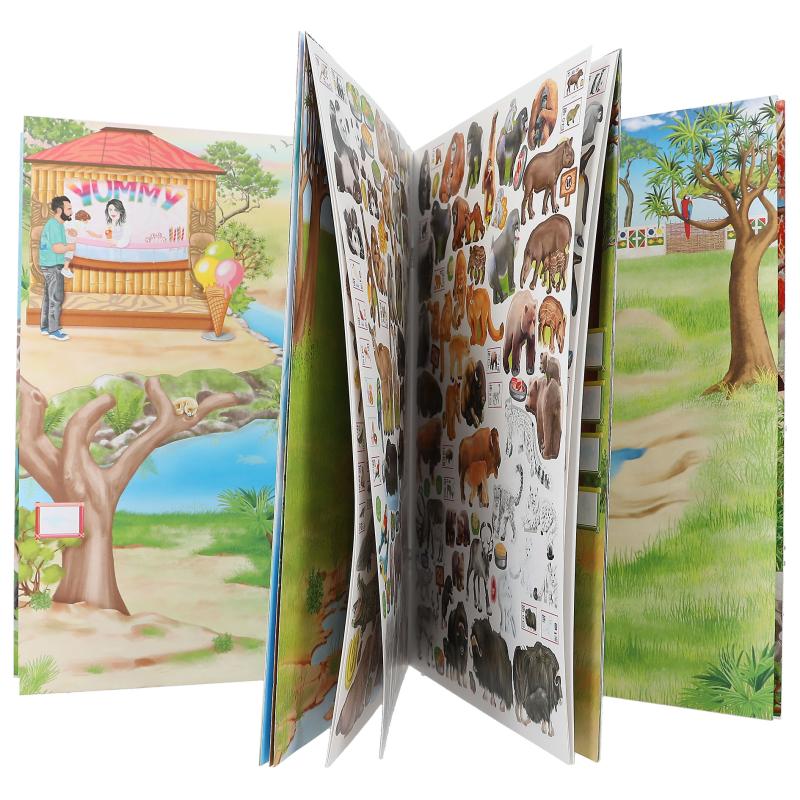 Depesche Germany Create your Zoo -Malbuch mit Sticker Stickerbuch  