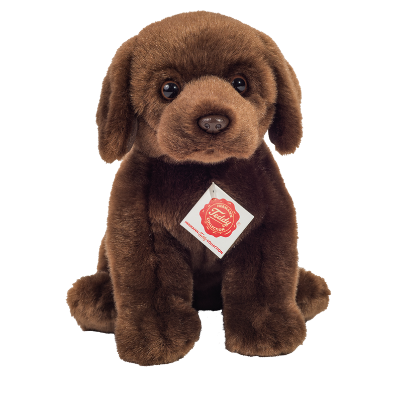 Teddy Hermann Labrador Hund dunkelbraun sitzend 25cm