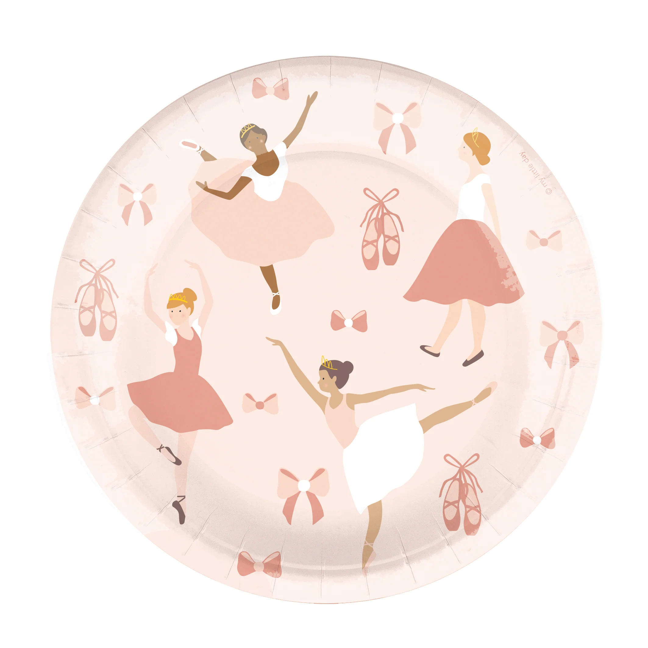My Little Day Pappteller Ballerina - 8 Stück