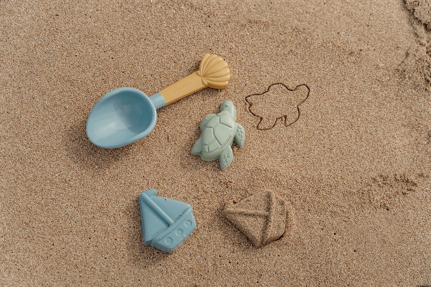 Little Dutch Sandspielzeug Set 3-teilig Sailors Bay blau 