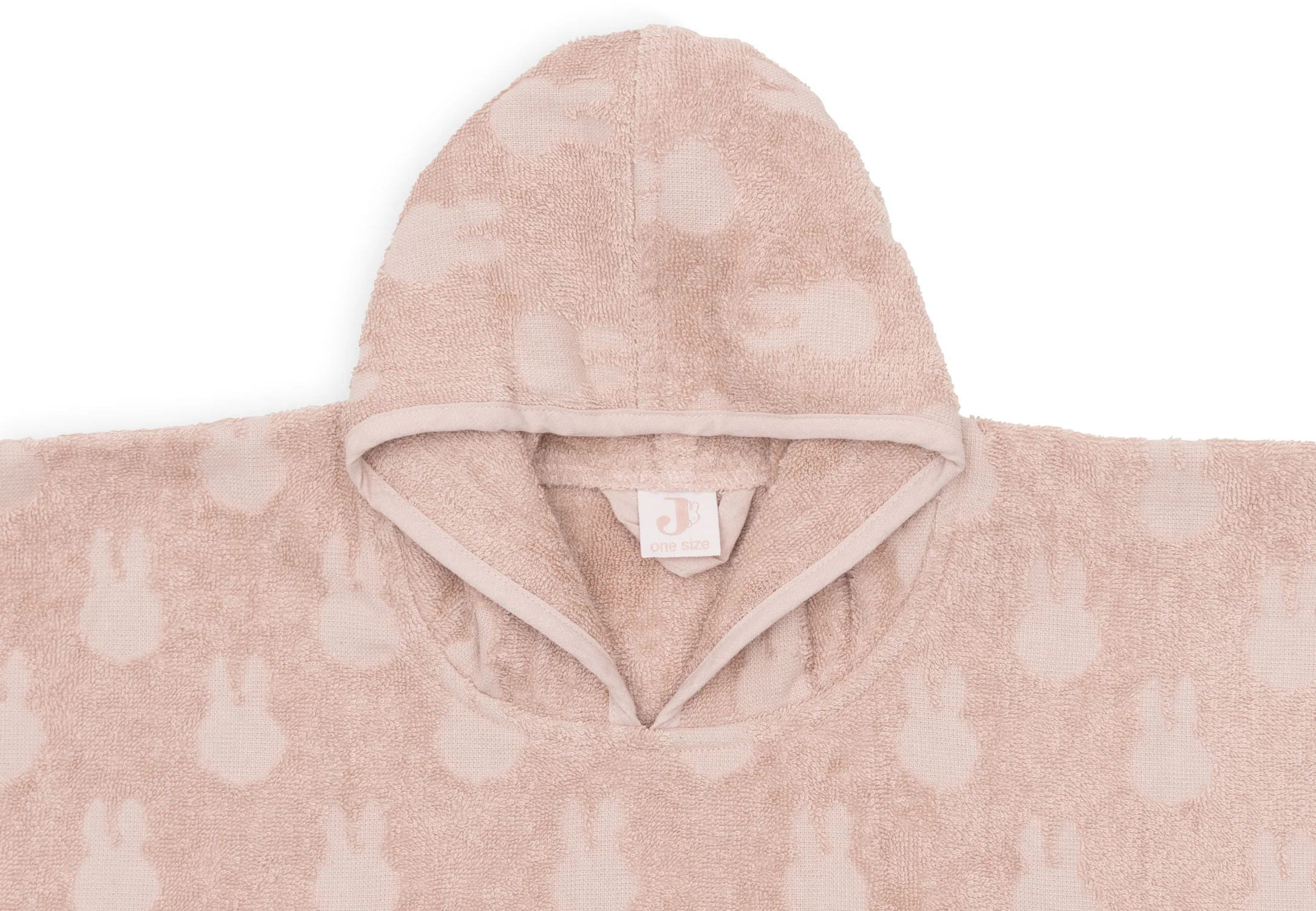 Jollein Badeponcho Frottee Miffy Jacquard - Wild Rose