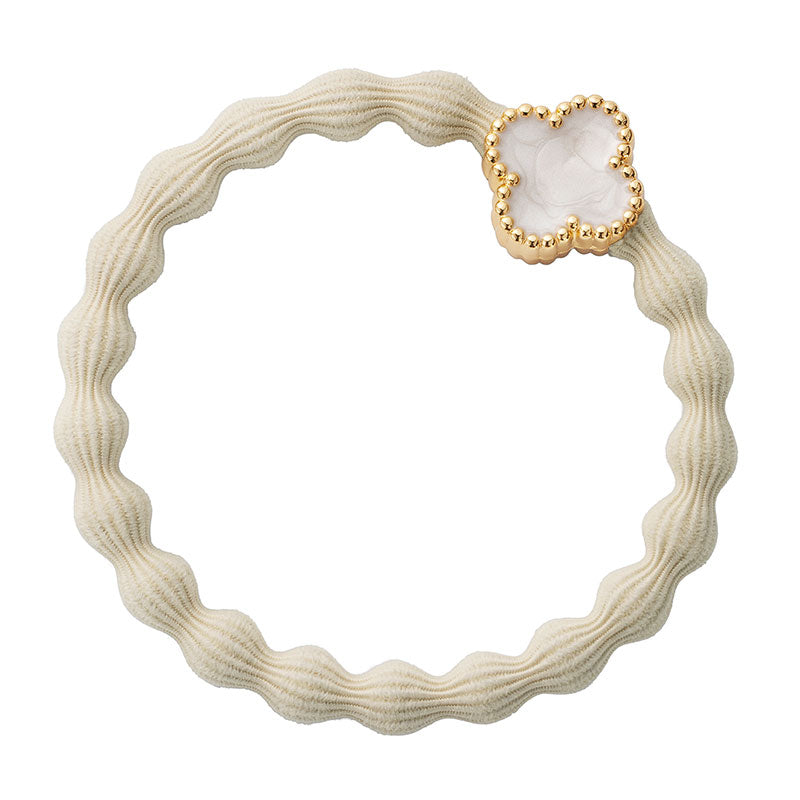 by Eloise Enamel Quatrefoil Gold - Haargummi  