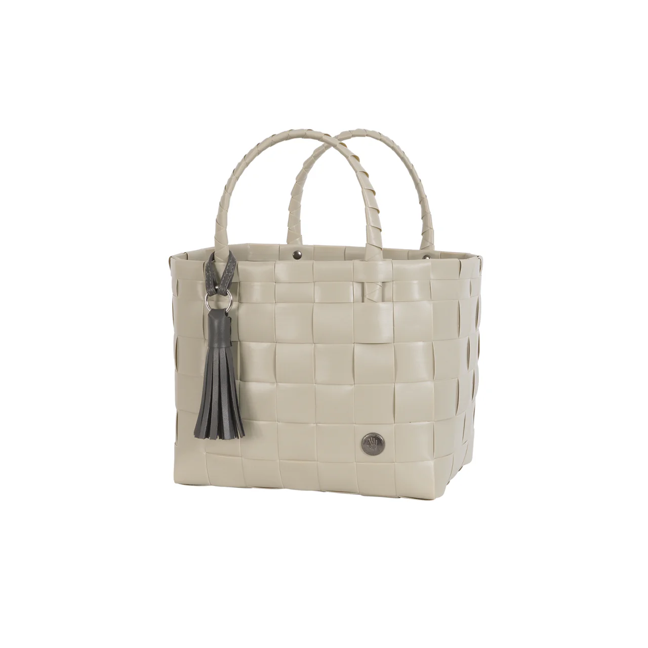 Handed By Mini Paris - Mini Shopper Pale Grey mit Tassel Anhänger