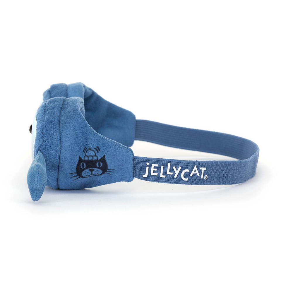 Jellycat Amuseables Sports Swimming Goggles Kuscheltier - Schwimmbrille 16cm, witziges Stofftier mit Schwimmbrille, originelles Plüschtier zum Spielen, Sammeln und Verschenken