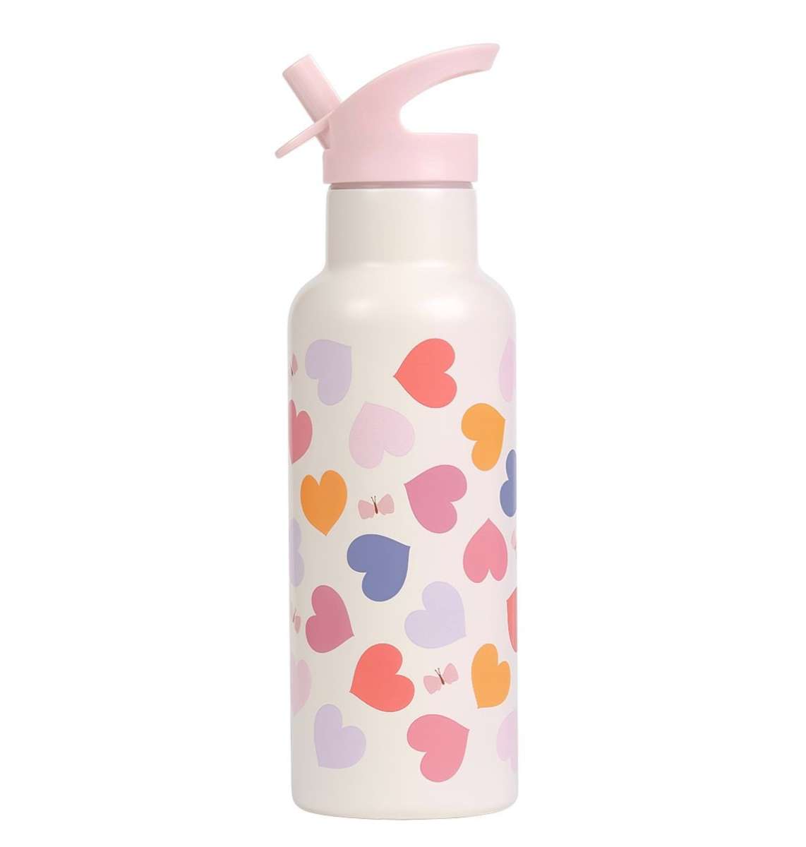 A Little Lovely Company  Edelstahl-Trinkflasche Herzen 500ml 