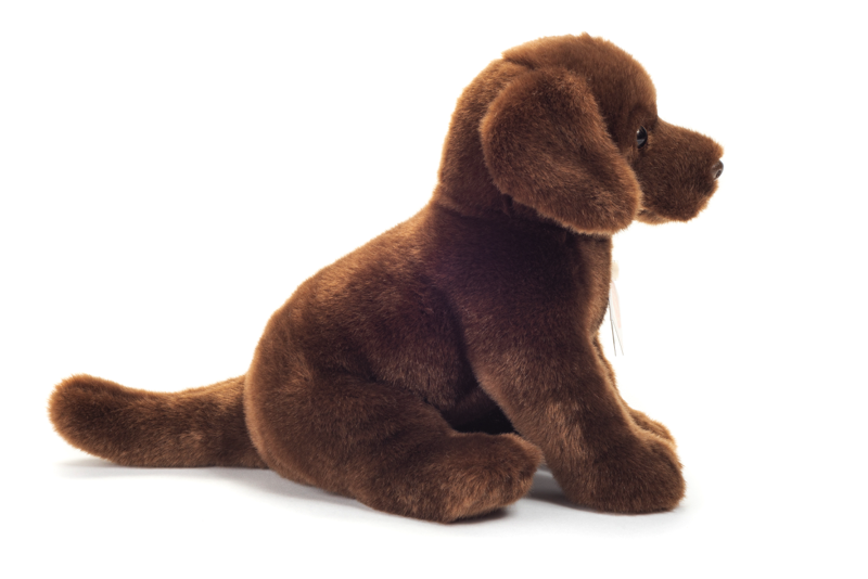 Teddy Hermann Labrador Hund dunkelbraun sitzend 25cm