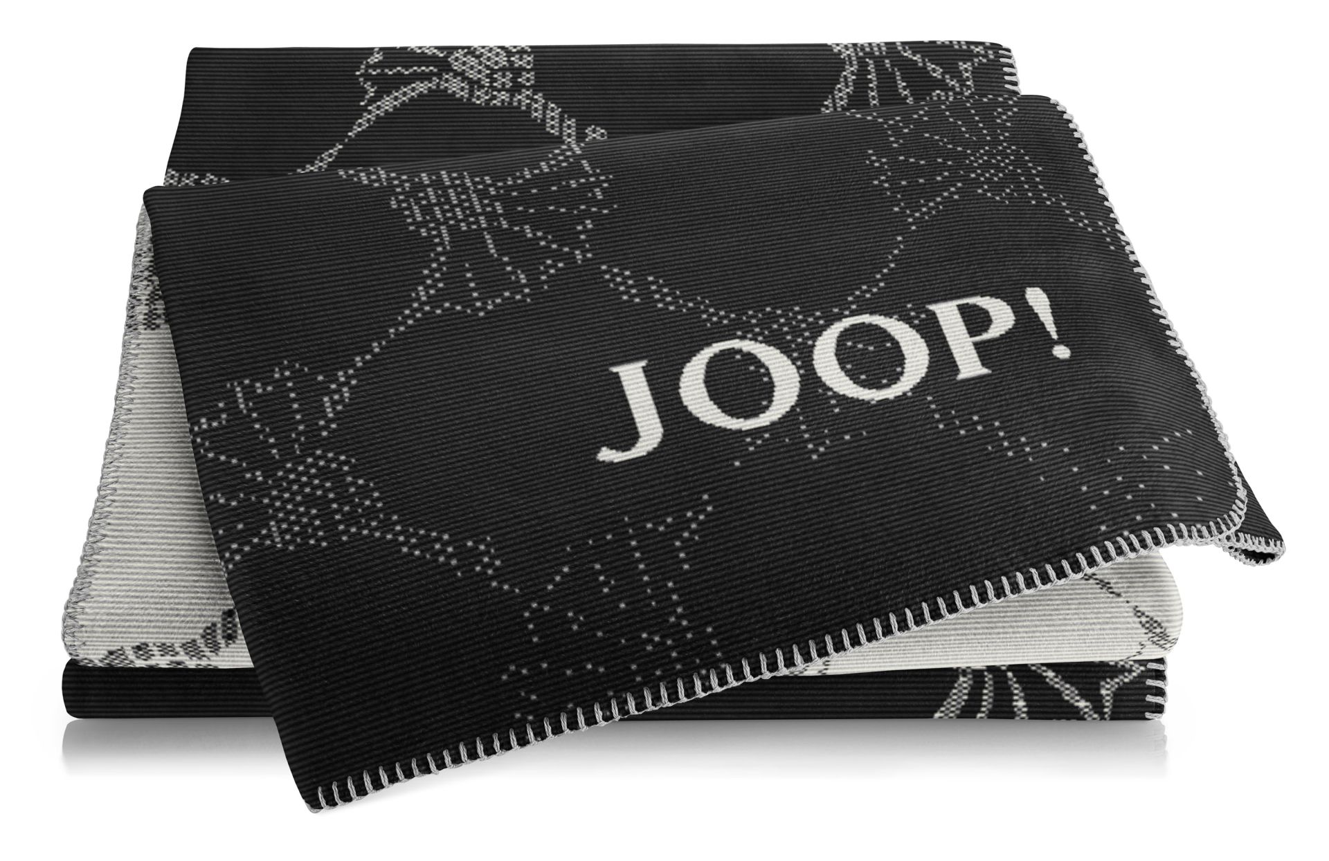 Biederlack JOOP! Wohndecke "Cornflower" Schwarz