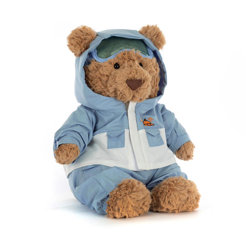 Jellycat Bartholomew Bear „Snow Suit“ Schneeanzug Christmas Bär 26cm x 12cm x 8cm