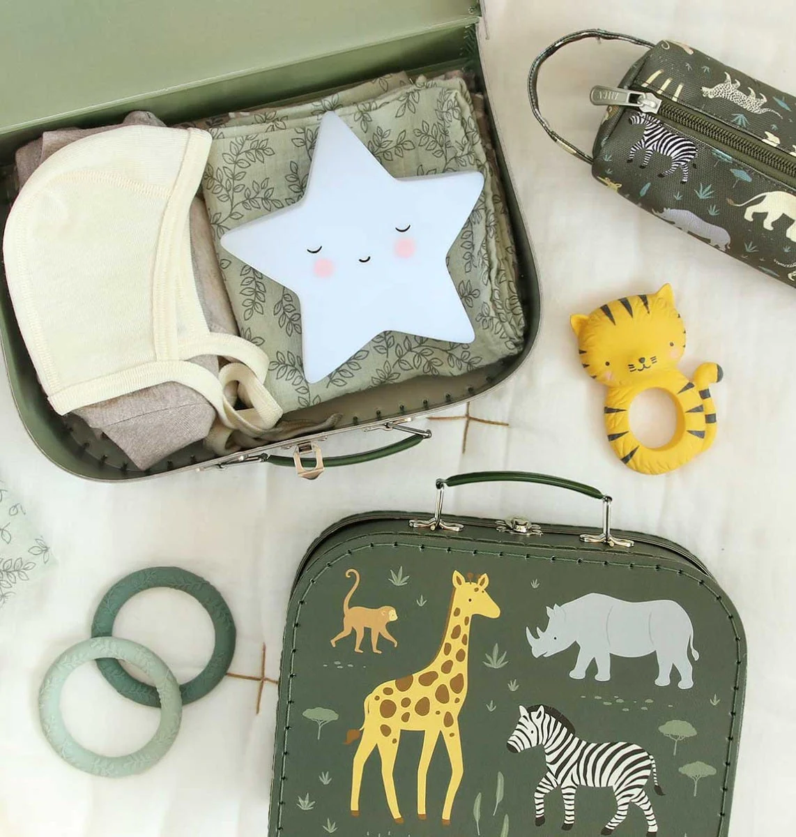 A Little Lovely Company Kofferset Savanne