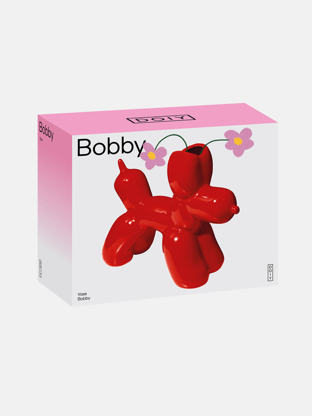 DOIY Bobby Vase Hund Rot