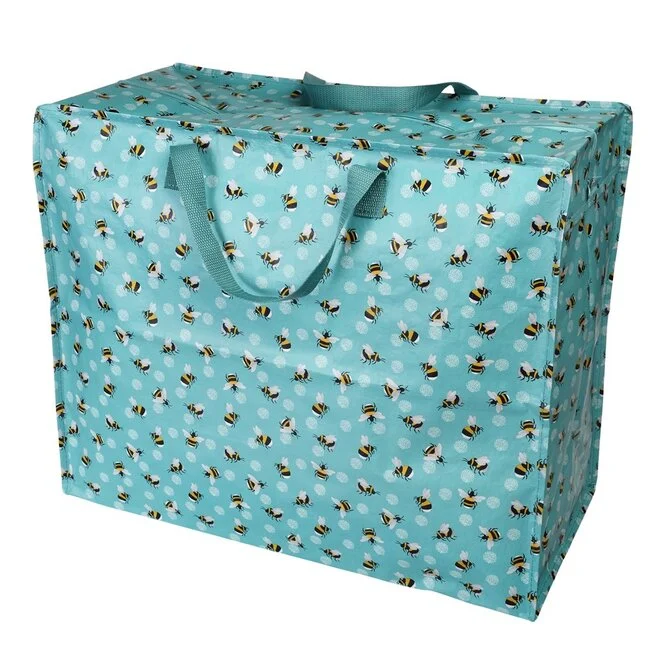 Rex London Retro XXL Riesentasche - Aufbewahrungstasche Motiv Bumblebee - Biene Mint