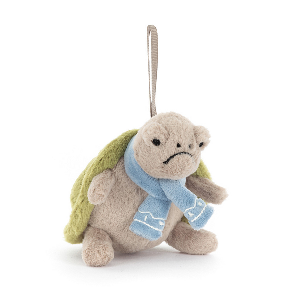 Jellycat Timmy Turtle Schildkröte Christmas Anhänger 10cm