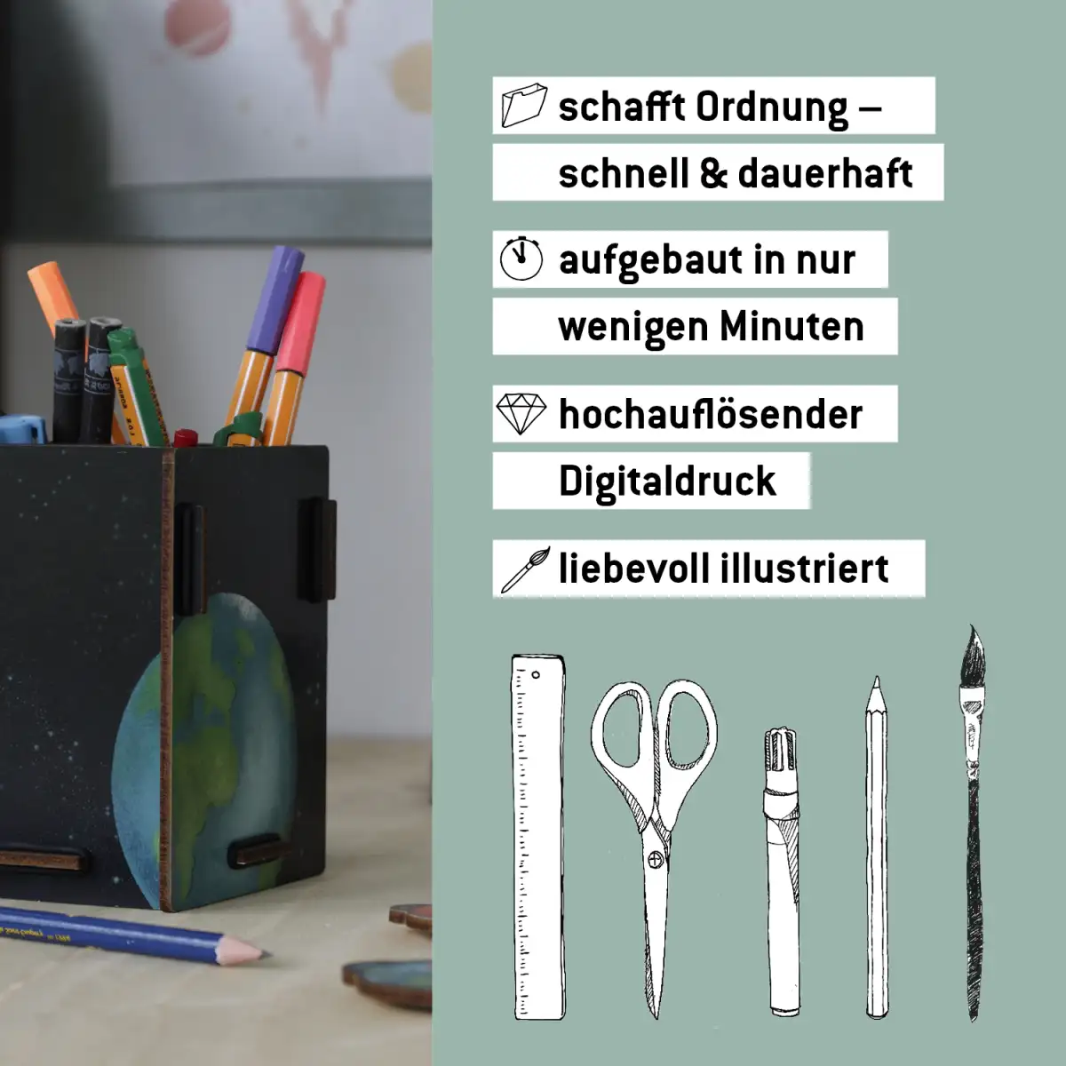 Werkhaus Stiftebox Astronaut