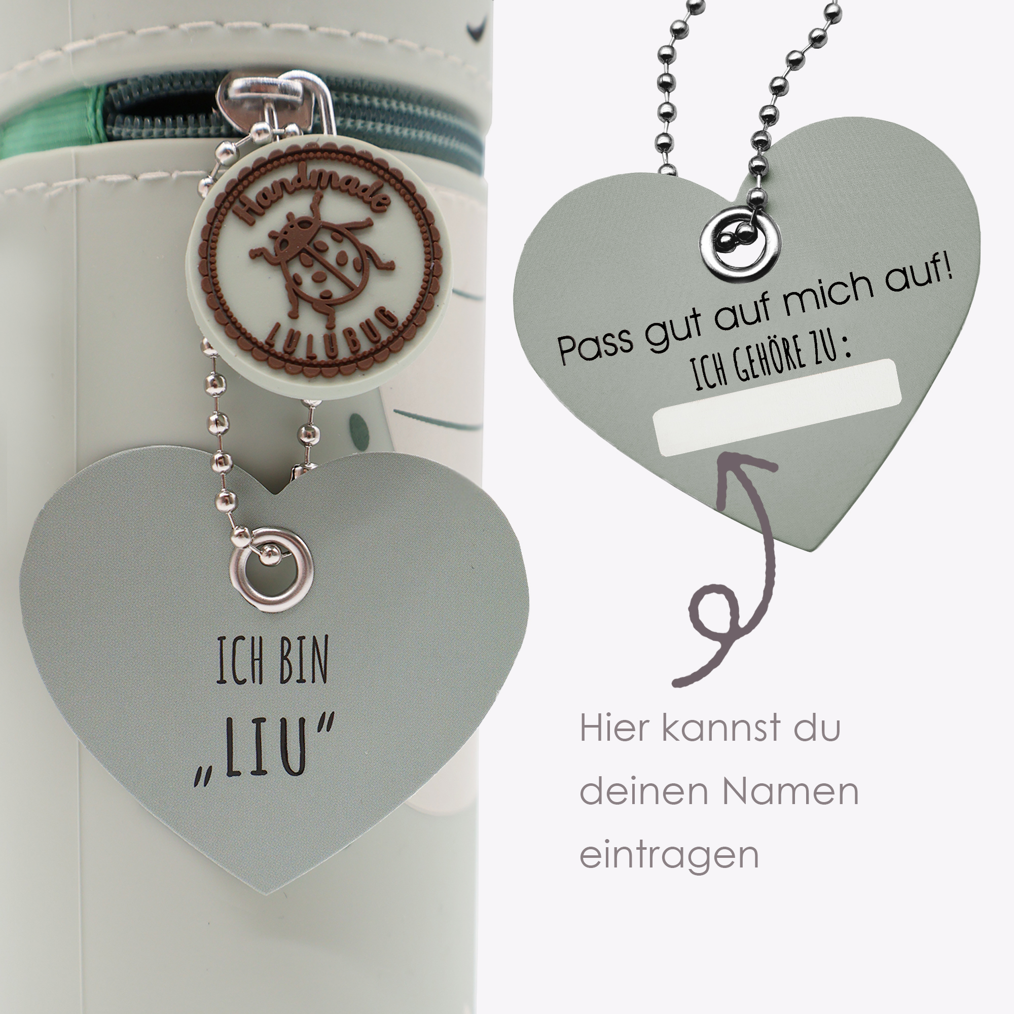 Lulubug Handmade -Loveria by Bell Trade Lustiges Tiermäppchen aus Silikon Drache Liu