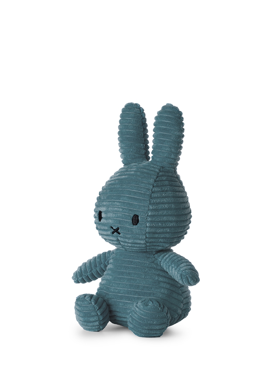 Bon Ton Toys Miffy Corduroy - Cord Hase in Teal - Petrol Blau 23 cm