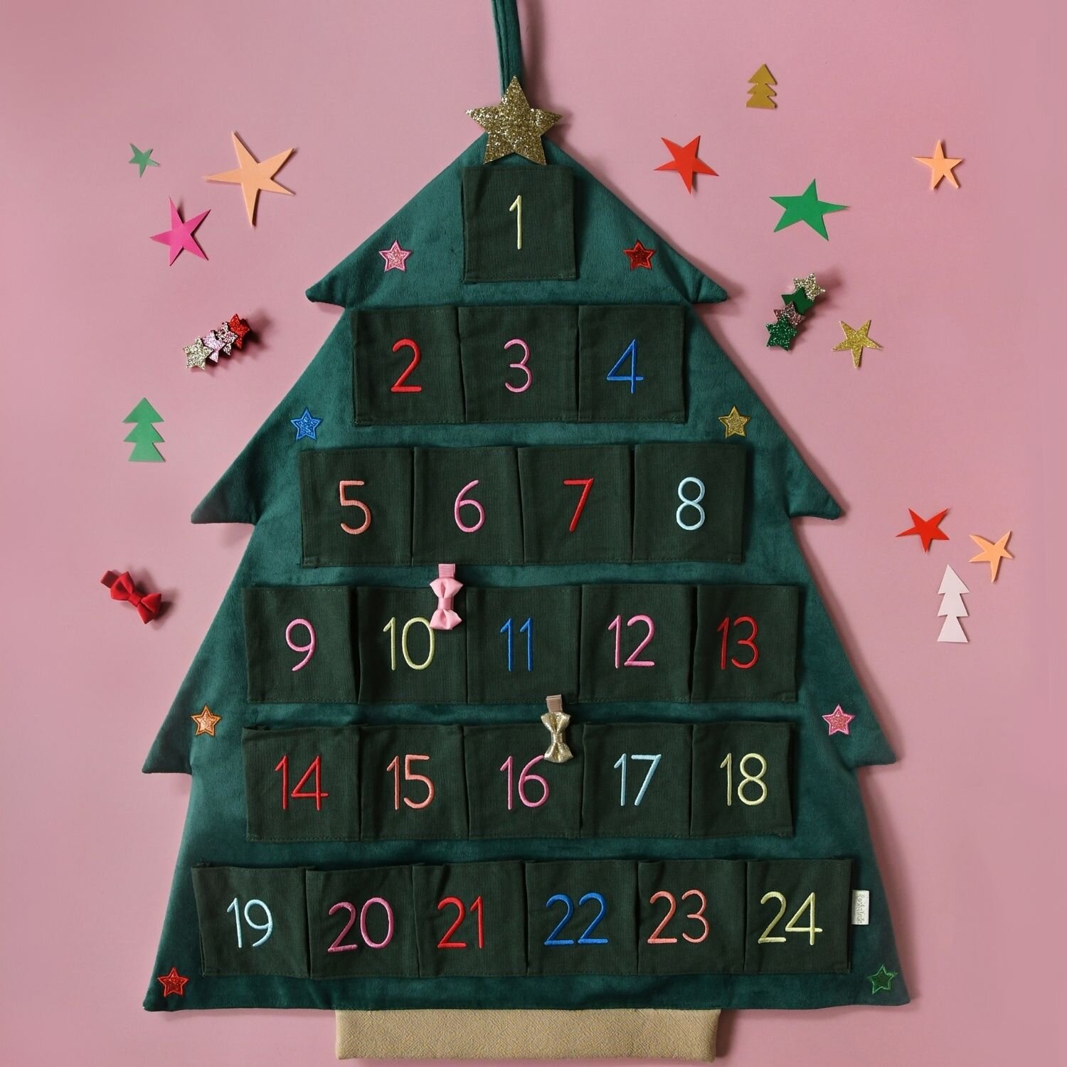 Rockahula Wiederverwendbarer Sternen Weihnachtsbaum Adventskalender