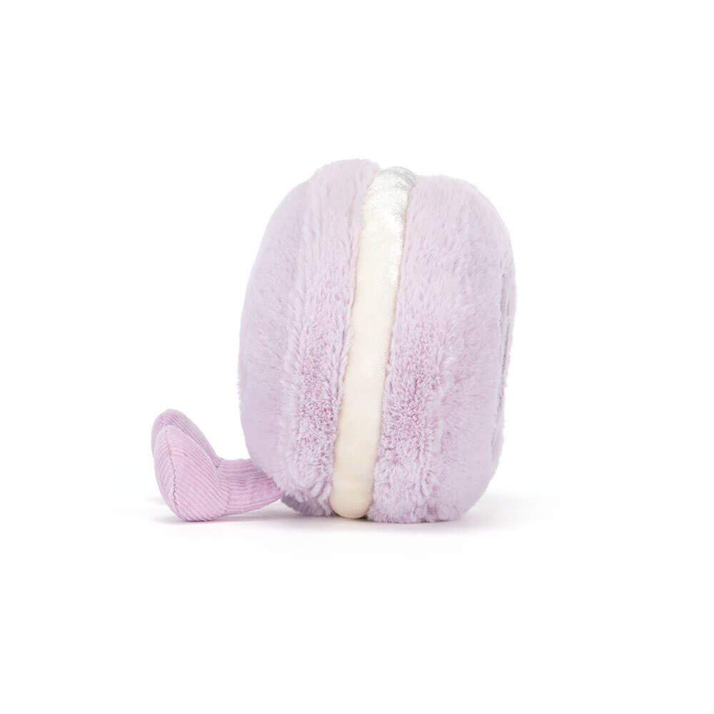 Jellycat Patisserie Amuseables May Macaron  (Lavender ) 12cm x 10cm x 5cm 