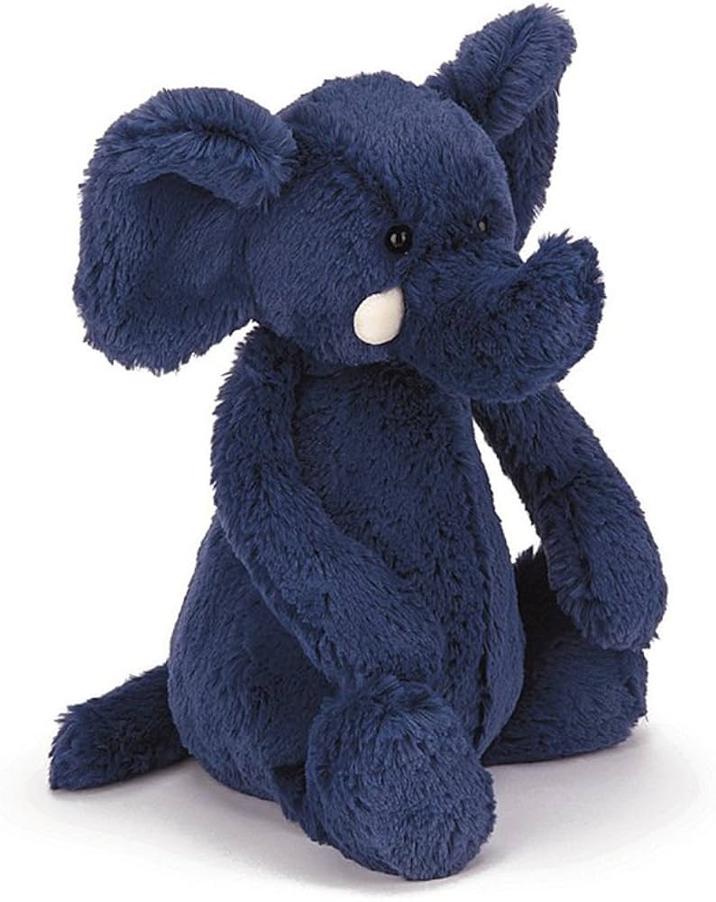 Jellycat Bashful Blue Elephant Original Medium 31cm x 12cm  - Limited Edition