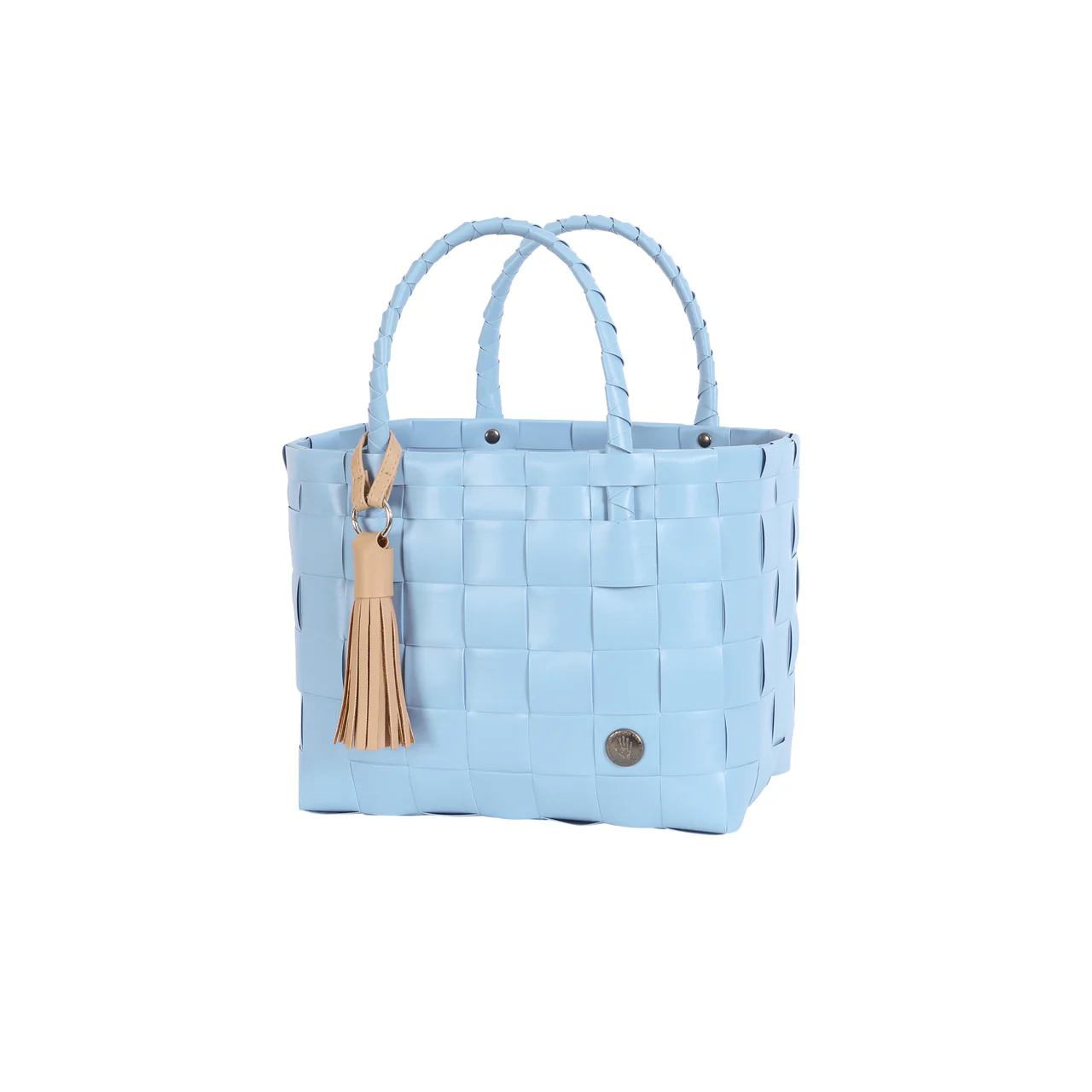 Handed By Mini Paris - Mini Shopper Faded Blue mit Tassel Anhänger