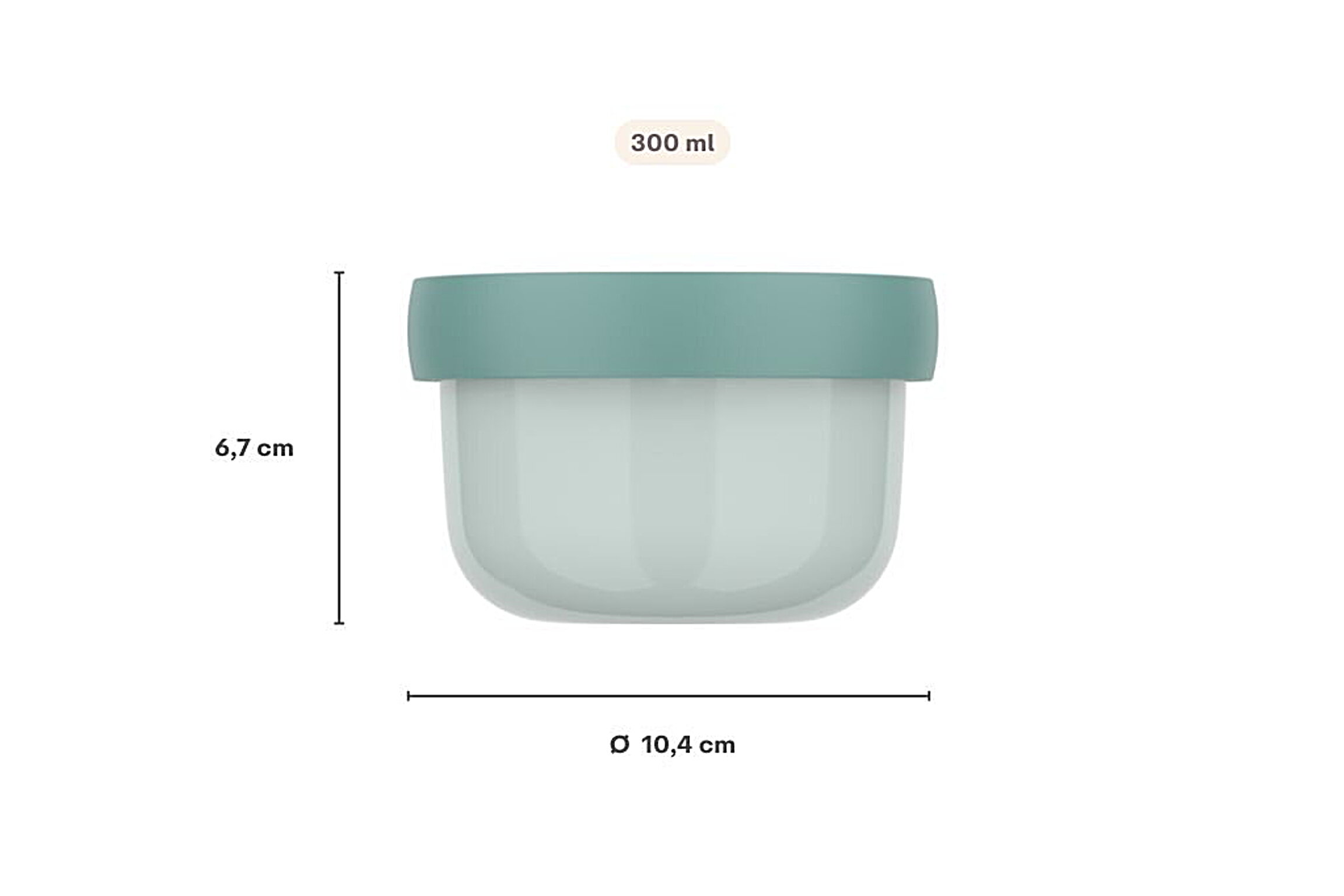 MEPAL Campus Fruchtbox 300 ml mit Gabel Little Dutch - Little Farm