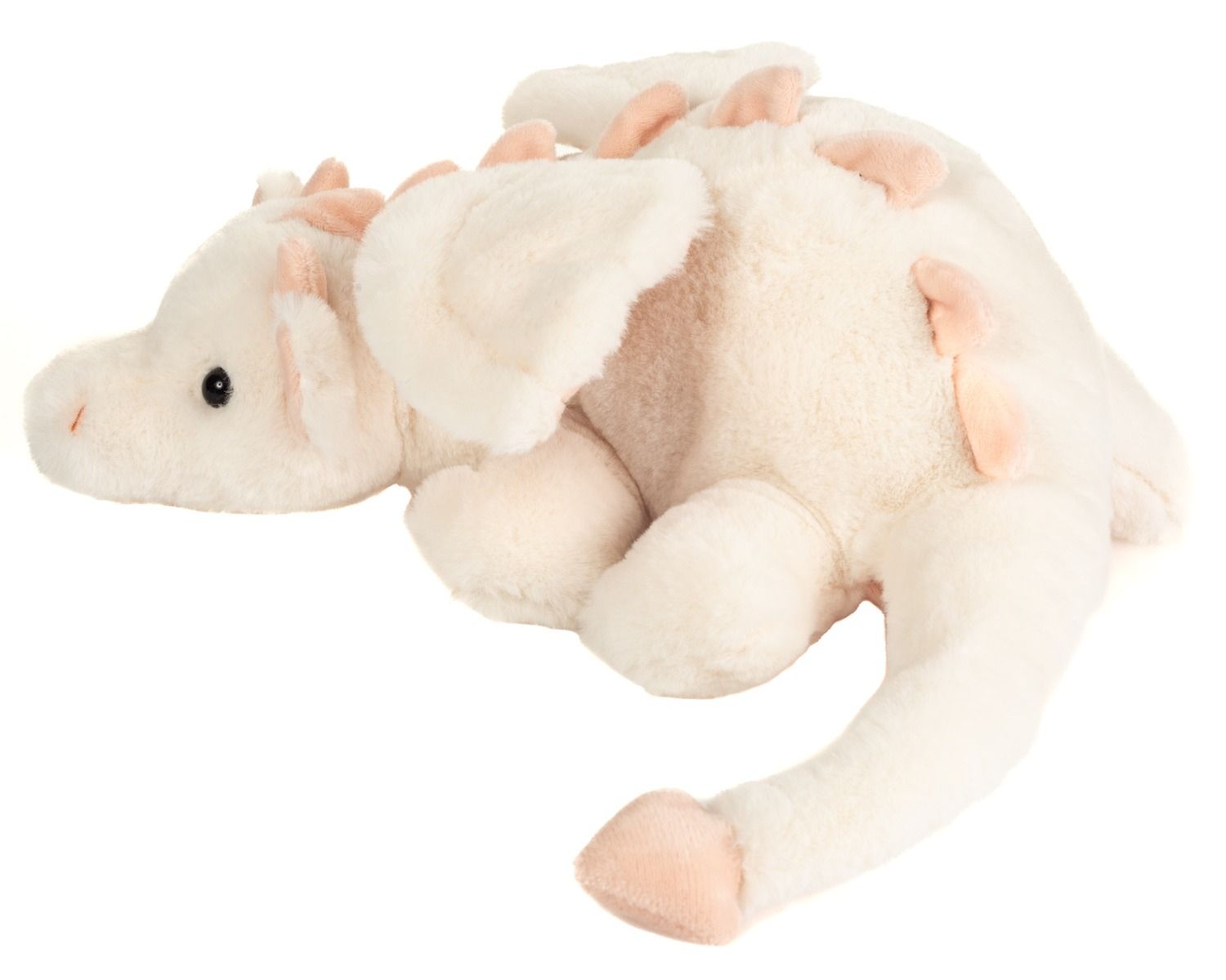 Teddy Hermann Drache Fluffy weiß-rosa 32 cm