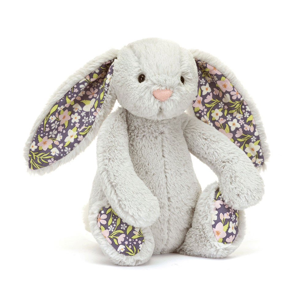 Jellycat Blossom Silver Bunny 'Bloom' - Kuscheltier Hase 18cm