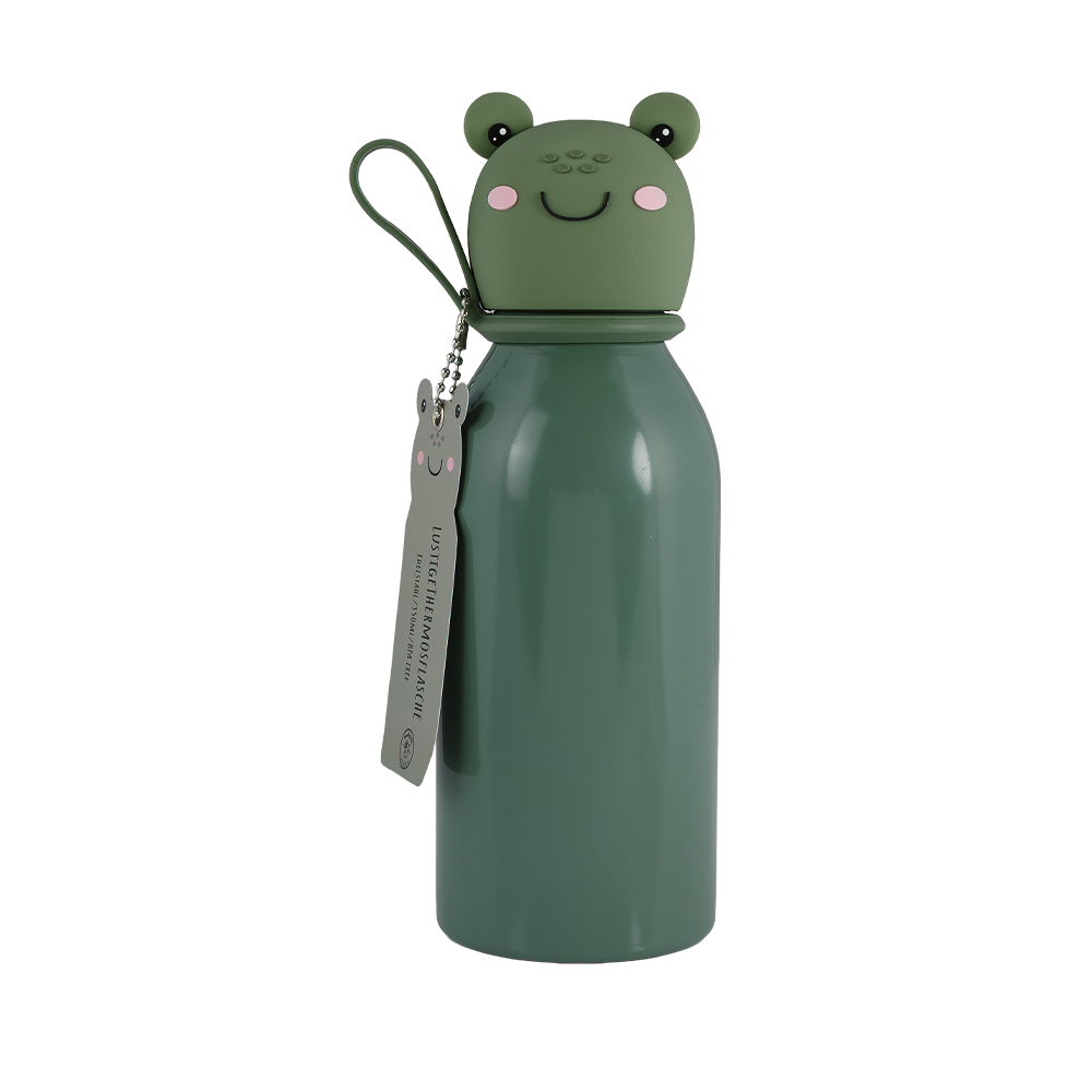 Lulubug Handmade Lustige Thermoflasche „Frosch“   